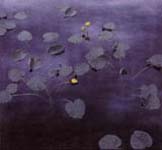 Water Lillies, David Rosenthal Paintings, Well known Alaskan Artist , Alaska Paintings, Alaskan Art, Alaska Image Water Lillies